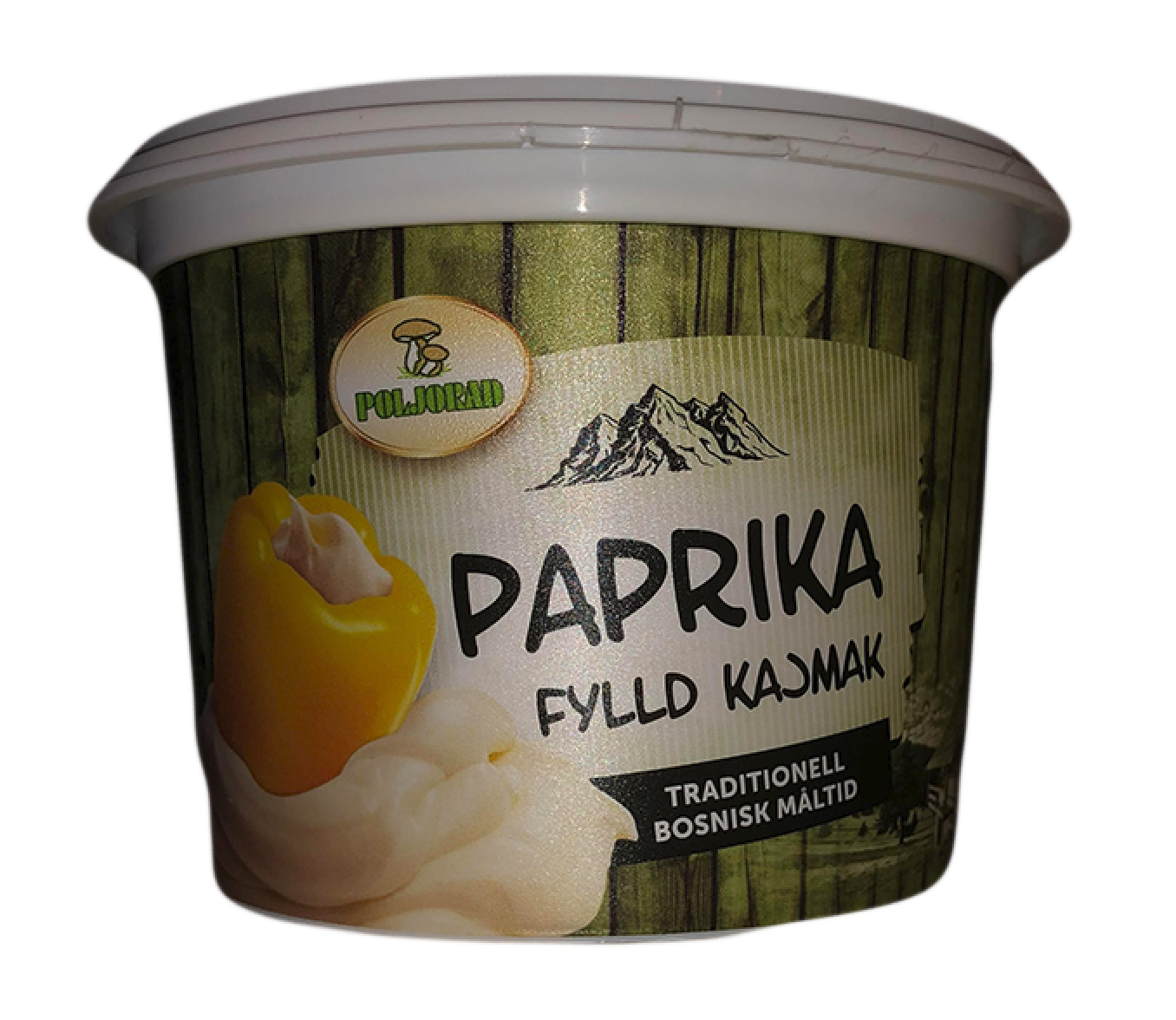 Paprika gefüllt mit Kajmak
